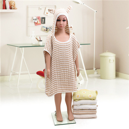 Ultra Soft Baby Bath Muslin Towel Cotton Antibacterial Solid Color