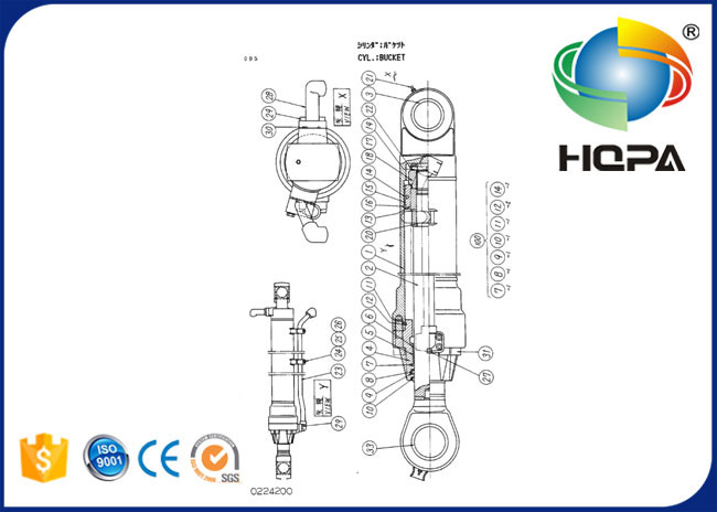 4153213 Bucket Cylinder Seal Kit For HITACHI UH07-7(NEW) UH083
