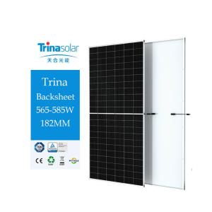China 4.0mm2 Cables and 3.2mm Glass Cells Trina Bifacial Solar Panel 565W 570W 575W 580W 585W factory