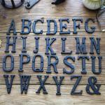 Metal Garden Corten Steel Sign Letters Outdoor Decorations
