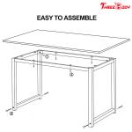 Contemporary Office Furniture Desk , Executive Office Table / Small Computer