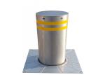 Traffic Safety Automatic Retractable Bollards 304 / 316 SS Bollard With 6mm -