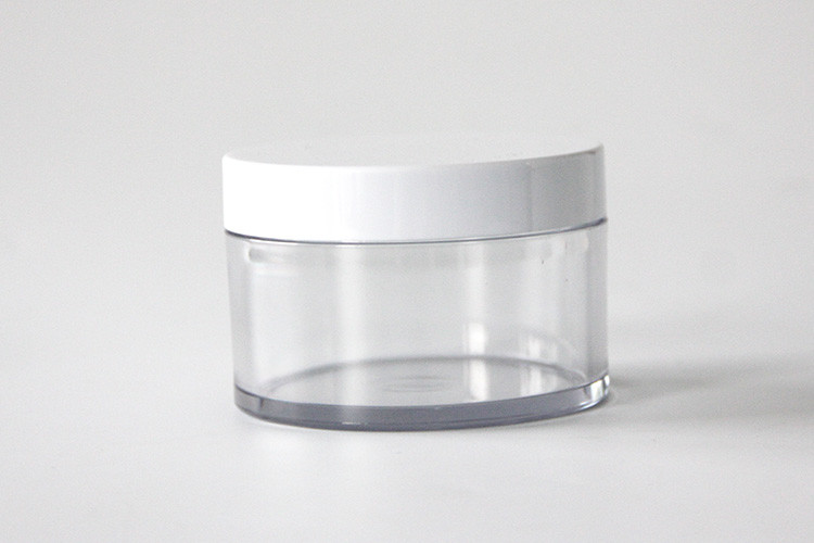Round Thick Wall Face Cream Jars 150g , Clear PET Plastic Cosmetic Cream Containers