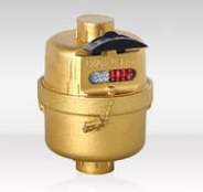 Volumetric Water Meter Body Green Color Flow Meter Body For Cold Water DN15