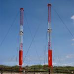 ISO2008 9001 Galvanized Steel Tower For Wind Measuring