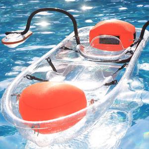 China Tourism / Vacation See Through Kayak Bottom Paddle Board With Outriggers factory