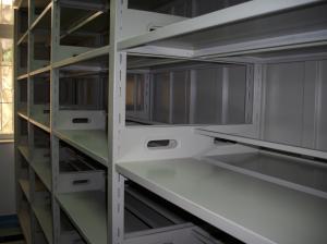 China Compact Steel Moving File Cabinets Shelf System High Density Sliding Shelving Systems factory
