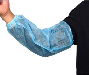 China Disposable Sleeve Covers Non Woven Fabric Arm Sleeves Protective Sleeves 15 Inch for Arms with Elastic Closures factory