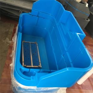 China Plastic Bathtub Mould For Blue Color Small Pet Bath With Floor Shift Double Wall factory