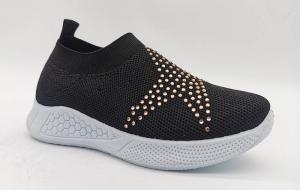 China Knitting Diamond Pentacle Children'S Sport Shoes Lightweight Breathable Upper factory
