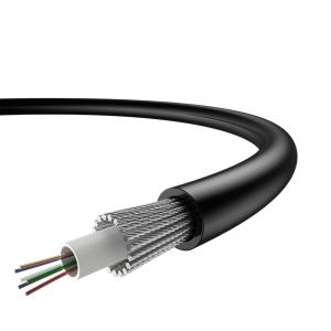 China Optical Steel Wire Armored FTTH Fiber Cable Uni Tube Single Jacket factory