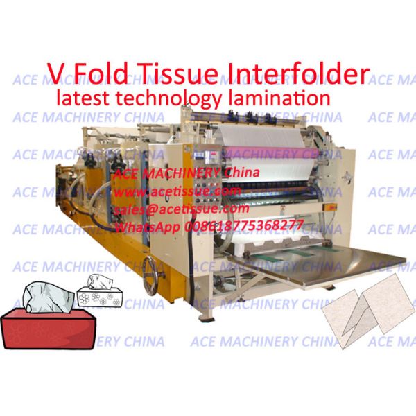 China China Automatic Drawing Type Facial Paper Tissue Converting Machine With Gluing Lamination Unit factory