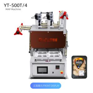 China Automatic MAP Lunch Packing Machine Nitrogen Flush For Seafood factory