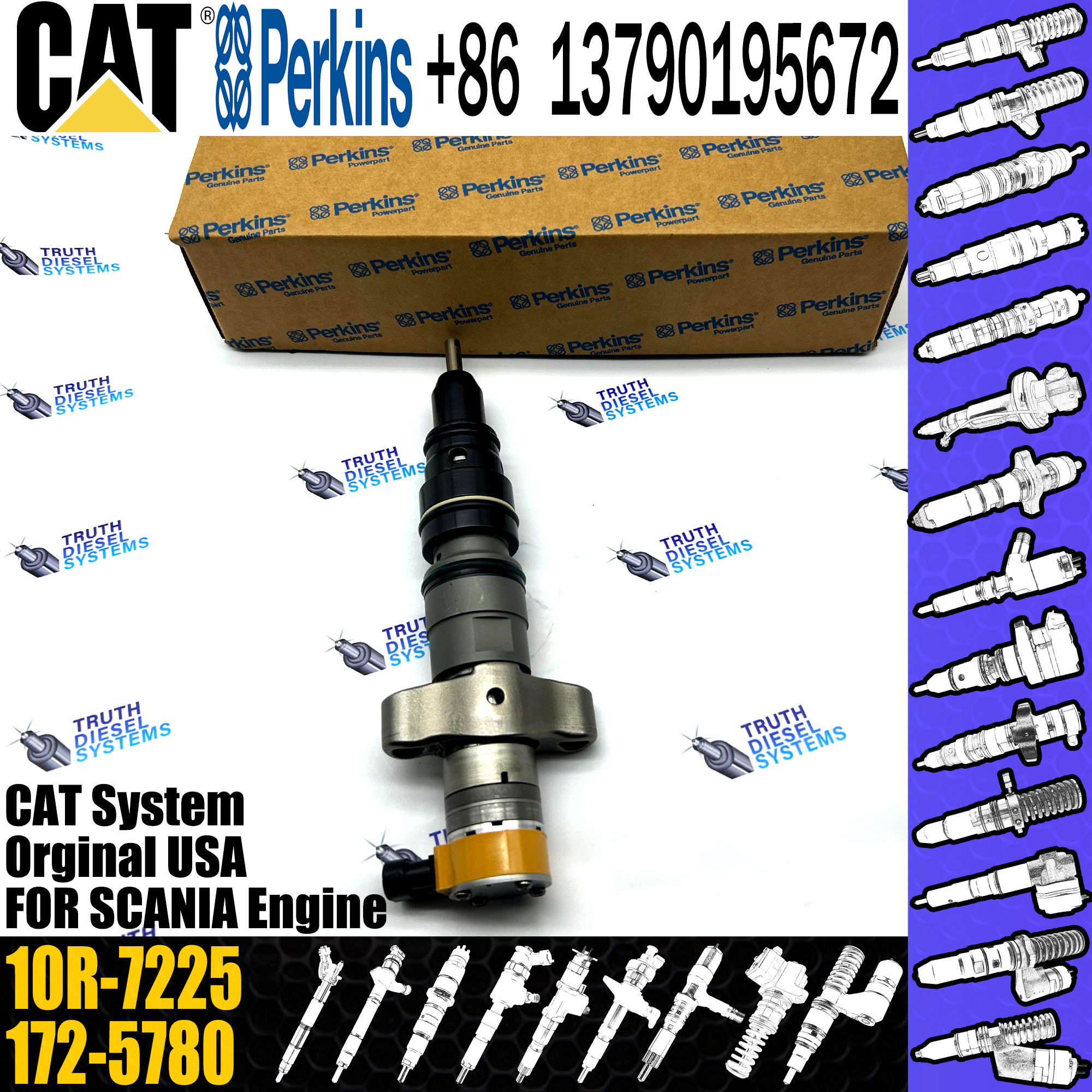 C-9 C9 Fuel Injector Assembly 235-2888 236-0962 10R-7224 217-2570 235-9649 10R-7225