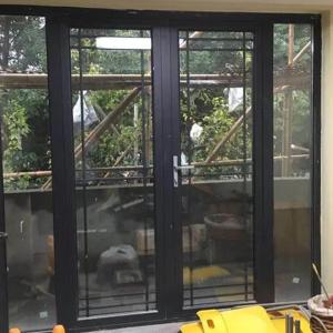 China Aluminum Double Glaze Casement Doors With 10 Sealing Layers For Bedroom factory