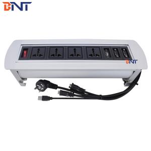 China Professional Flip Up Plug Sockets For High Class Chairman Room Table factory
