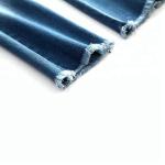 Embroidery Kids Jeans Pant Light Blue , Children Girls Denim Pants Breathable