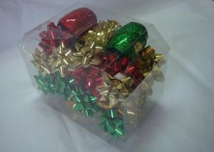 China Metallic , PET and polyester shining Gift Wrap Ribbon set with christmas tinsel factory