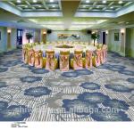 Soft flower printed pattern wall to wall nylon hall carpet