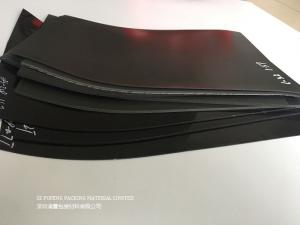 China 0.7mm Black SGS SR-S-15P Urethane Foam Polyurethane foam With PET Support factory