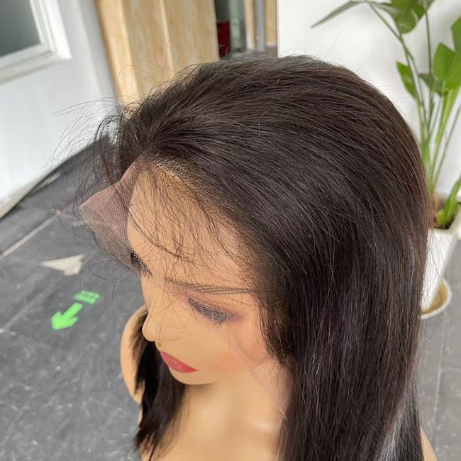 Peruvian Bob HD Lace Wig Human Hair Transparent Glueless ODM