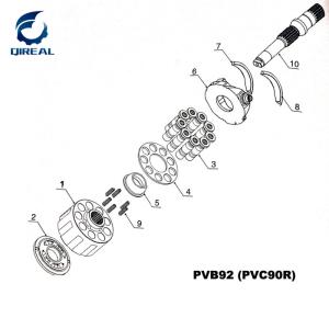 China PVB 80/92 PVB80 PVB92 Excavator Hydraulic Pump Parts factory
