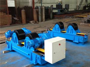 China 30T welding rotator steel wheels Screw adjustment factory