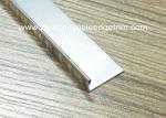 L Shaped Stainless Steel Right Angle Trim / Corner Trim Provide Edge Protection