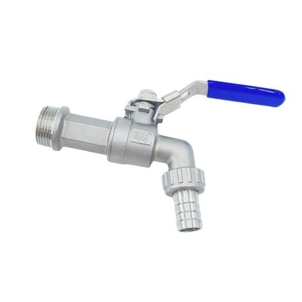 China Straight Through Type Stainless Steel Thread Valve Faucet with Floating Ball Valve factory