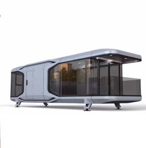 China Rock Wool Sandwich Panel Wall Space Capsule House Luxury Modern Prefabricated House factory