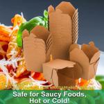 Takeout Boxes Paper, 8 OZ Take Out Food Container, Kraft Small To Go Box,
