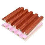 Factory Indoor Decor Wood Plastic Composite PVC Coating Cladding Fluted Wall