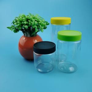 China 150ml Peanut Butter Packaging Bottle Jar Clear Round Containers With Screw Lids factory