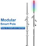 outdoor smart solar wifi city sensors intelligent street light pole