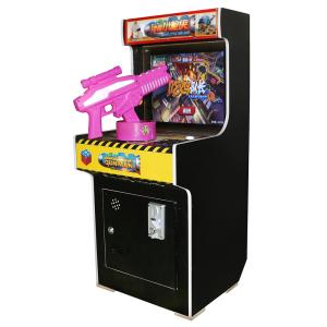 China Card Mini Box Shooting Arcade Machine / PUBG Classic Arcade Shooter Games factory