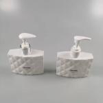 Eco-friendly PET White Square Plastic Shampoo Bottles 250ml 500ml 1000ml Empty