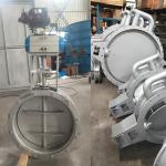 Pneumatic Actuator Operated Damper High Temperature Butterfly Damper Motorized