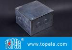 Steel Square Junction Box , Electrical Boxes And Covers For Lighting Fixtures