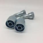 Reusable JIC Thread 3/4" Elbow Hydraulic Hose Ferrules