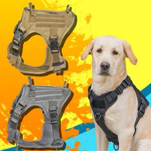 China Tactical Military Vest Dog Harness With Tactical Buckle ODM Molle Safety for Service & Training Military Dog Vest factory
