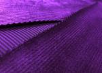 200GSM Stretchy Purple Corduroy Fabric for Pants Accessories 94% Polyester