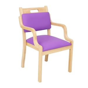 China Banquet Fixed Comfortable Wooden Restaurant Chair With Colorful Fabric Upholstery factory