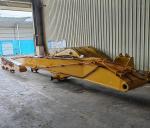 long reach boom pile driving equipment guardrail pile driving machine excavator