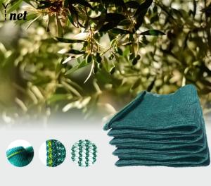 China Hot Selling Olive Net Greek Markets Triangular Mesh Surface Plastic Net Green HDPE Orchard Olive Harvest Net factory