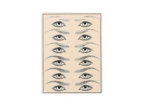 China WUBU Practice Skin Eyes Eyebrows Permanent Makeup Rubber Practice Skin for Tattoo Training factory