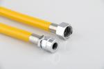 80 Degree Celsius Braided Gas Hose Stainless Steel 304 Braided Fuel Lines 230PSI