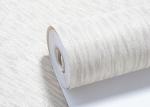 Eco - friendly Light Grey Washable Vinyl Removable Wallpaper for Family room