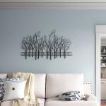28 Inch European Style Metal Tree Branch Wall Decor Customizable For Living Room