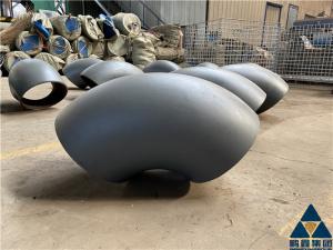 China SCH40 DN150 BW B16.9 Short Radius Stainless Steel 45 Degree Elbow factory