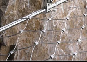 China Weatherproof Stainless Steel Wire Rope Net , Easy Installation Ss Rope Mesh factory